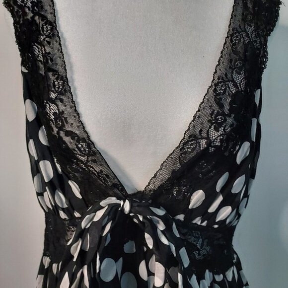 Robert Rodriguez Black and White Polka Dot Lace Top - Picture 10 of 11